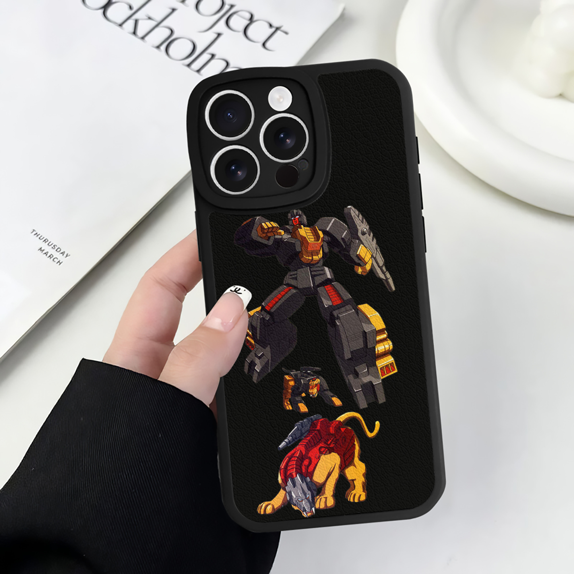 （画像用）  【iPhone 16シリーズ対応】シリコンスマホケース（レザー調） 材質：シリコン